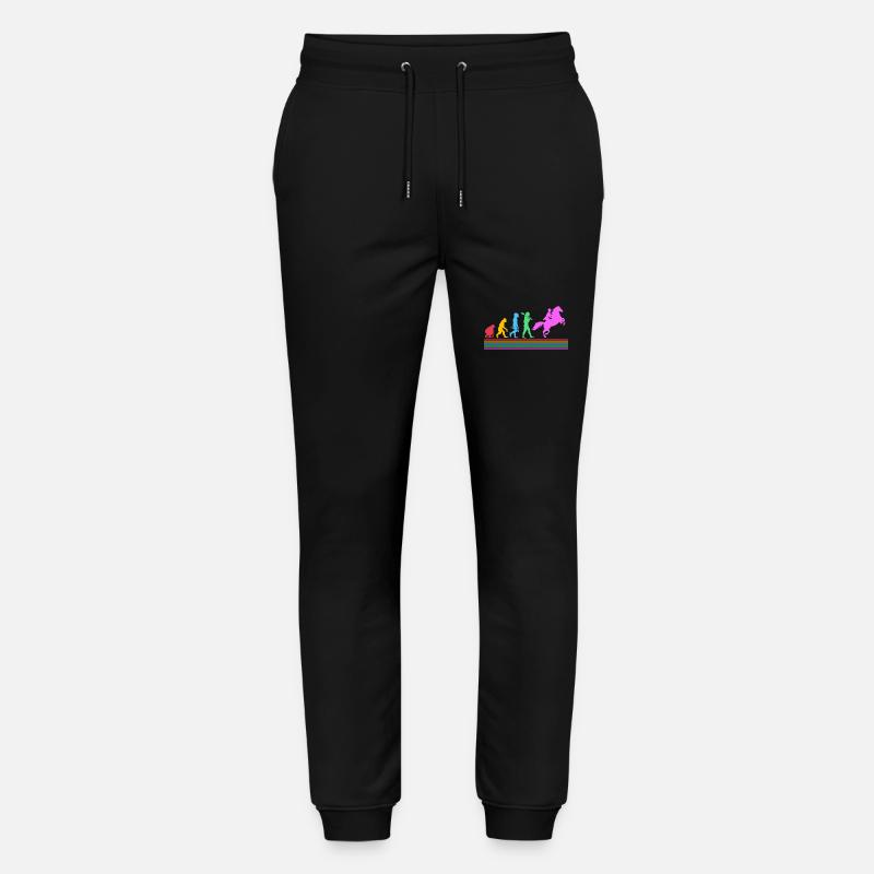 Horse Racing Evolution - Stanley/Stella Mover Unisex Organic Jogging Trousers - black