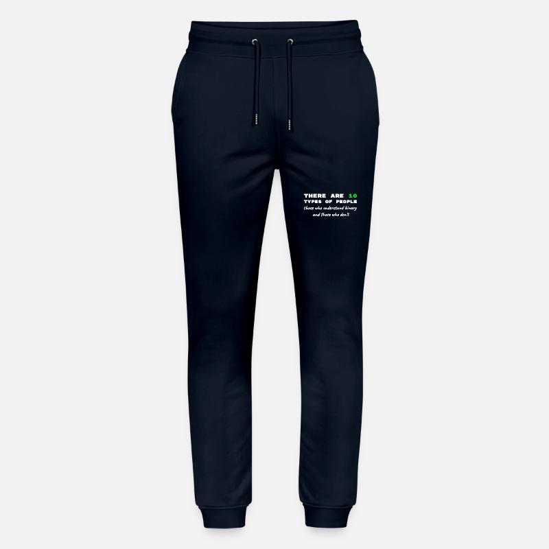Binary Code Funny Sayings Computer Computer Work Stanley/Stella Mover Unisex Organic Jogging Trousers