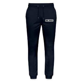 Rule maker - Stanley/Stella Mover Unisex Organic Jogging Trousers - navy - Front - Marisol (170cm) & Nik (191cm)