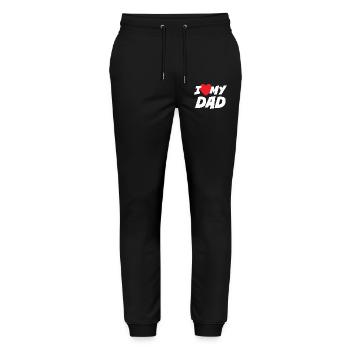 I Love my Dad - Stanley/Stella Mover Unisex Organic Jogging Trousers - black - Front - Marisol (170cm) & Nik (191cm)