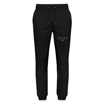 Spain Passion T-Shirt - Stanley/Stella Mover Unisex Organic Jogging Trousers - black - Front - Marisol (170cm) & Nik (191cm)