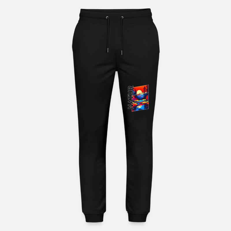 Natur - Stanley/Stella Unisex Bio Jogginghose Mover  - Schwarz