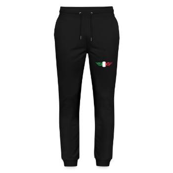 I Love Italy Elegance Style Design T-Shirt - Stanley/Stella Mover Unisex Organic Jogging Trousers - black - Front - Marisol (170cm) & Nik (191cm)