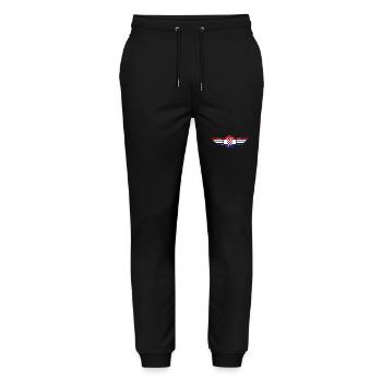 I Love Croatia, Elegance Style Design T-Shirt - Stanley/Stella Mover Unisex Organic Jogging Trousers - black - Front - Marisol (170cm) & Nik (191cm)