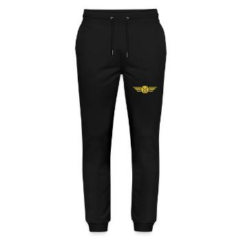 Sternzeichen Stier, exklusives T-Shirt Design - Stanley/Stella Unisex Bio Jogginghose Mover  - Schwarz - Vorne - Marisol (170cm) & Nik (191cm)