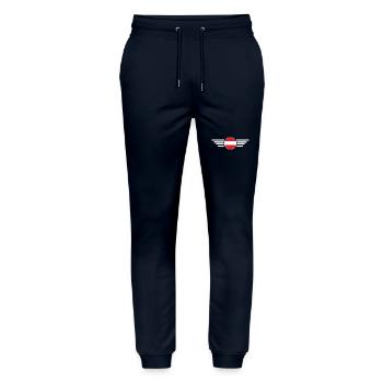 Austria Style T-Shirt - Stanley/Stella Mover Unisex Organic Jogging Trousers - navy - Front - Marisol (170cm) & Nik (191cm)