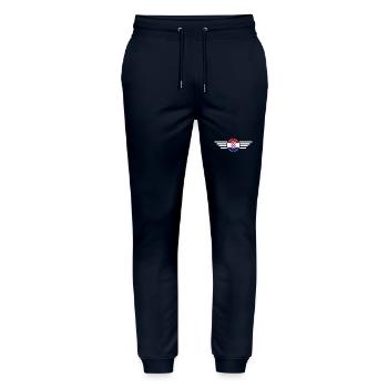 Croatia Style Design T-Shirt - Stanley/Stella Mover Unisex Organic Jogging Trousers - navy - Front - Marisol (170cm) & Nik (191cm)