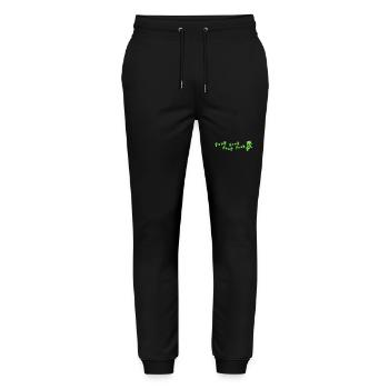 F**k F**k F**k Extraterrestrial Fuck Fuck Fuck Alien - Stanley/Stella Mover Unisex Organic Jogging Trousers - black - Front - Marisol (170cm) & Nik (191cm)