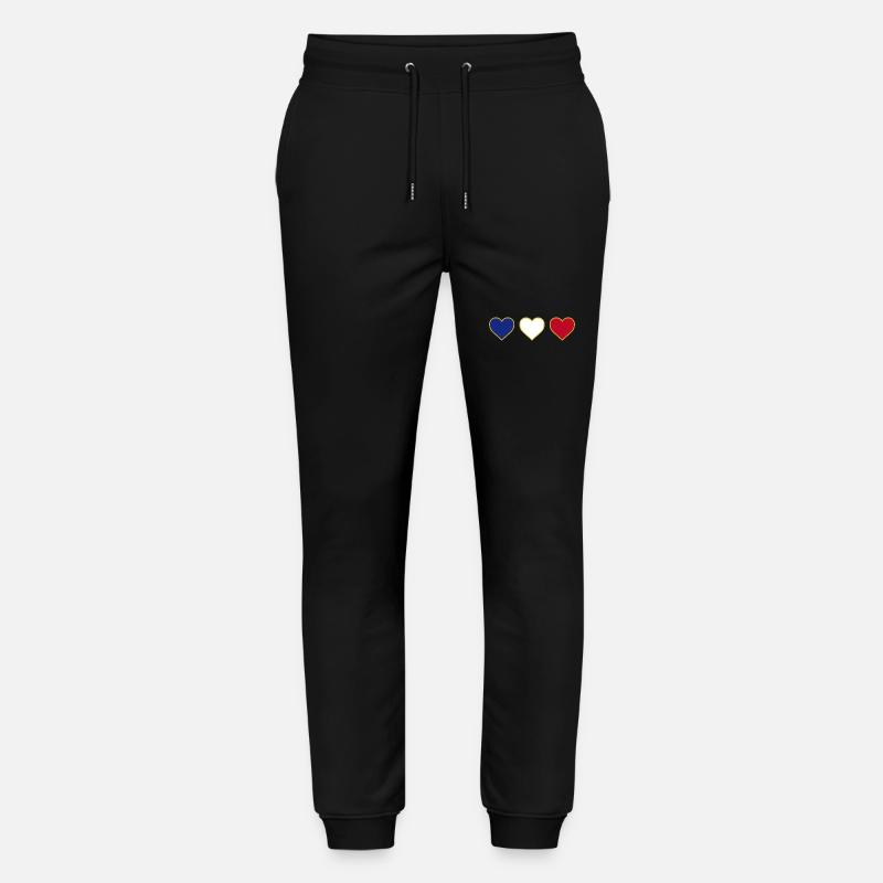 Ich liebe Frankreich Herz - Stanley/Stella Unisex Bio Jogginghose Mover  - Schwarz