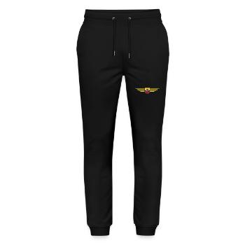 Ecuador Fans T-Shirt Design - Stanley/Stella Mover Unisex Organic Jogging Trousers - black - Front - Marisol (170cm) & Nik (191cm)