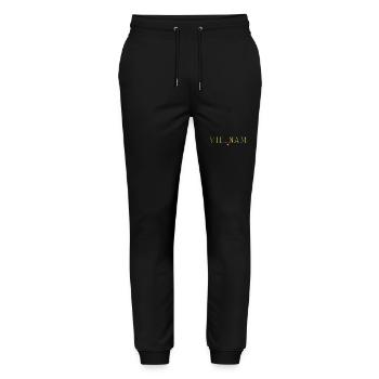 Ich liebe Vietnam, Eleganz Stil Design T-Shirt - Stanley/Stella Unisex Bio Jogginghose Mover  - Schwarz - Vorne - Marisol (170cm) & Nik (191cm)