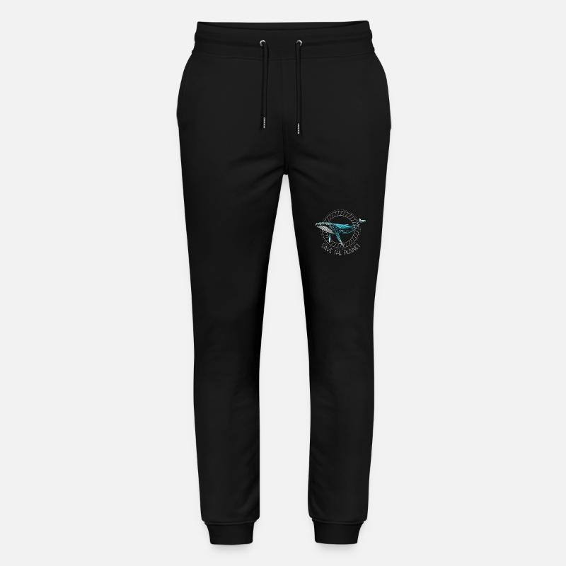 Buckelwal - Rettet den Planeten - Stanley/Stella Unisex Bio Jogginghose Mover  - Schwarz