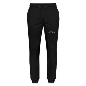 Luxembourg Style Design T-Shirt - Stanley/Stella Mover Unisex Organic Jogging Trousers - black - Front - Marisol (170cm) & Nik (191cm)