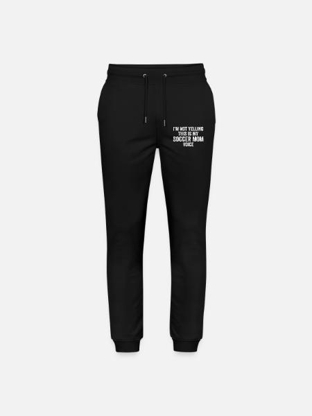 Lustige Fußball-Mutter-Stimme - Stanley/Stella Unisex Bio Jogginghose Mover - Schwarz