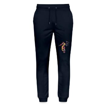 Dragon tribal - Pantalon de jogging bio MOVER Stanley/Stella unisexe - marine - Devant - Marisol (170cm) & Nik (191cm)