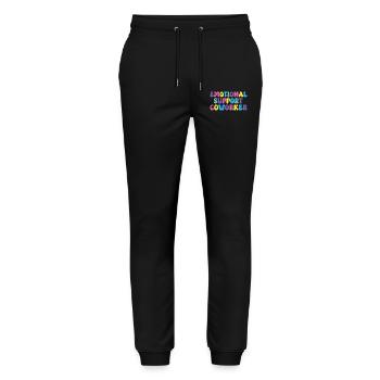 emotional support coworker - Stanley/Stella Mover Unisex Organic Jogging Trousers - black - Front - Marisol (170cm) & Nik (191cm)