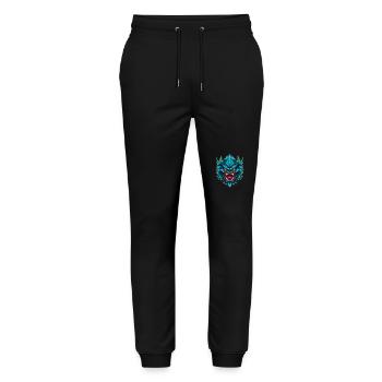 Angry Animal Monster - Stanley/Stella Mover Unisex Organic Jogging Trousers - black - Front - Marisol (170cm) & Nik (191cm)