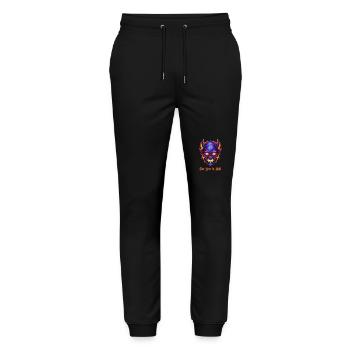 A bientôt en enfer : flammes et démons - Pantalon de jogging bio MOVER Stanley/Stella unisexe - noir - Devant - Marisol (170cm) & Nik (191cm)