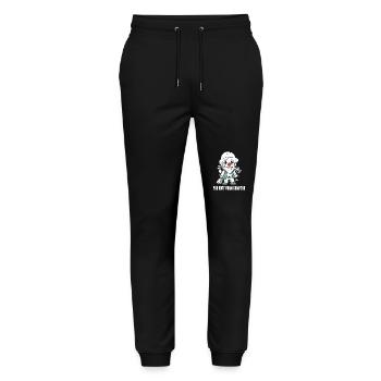 You're not from Compton, a garden gnome - Stanley/Stella Mover Unisex Organic Jogging Trousers - black - Front - Marisol (170cm) & Nik (191cm)