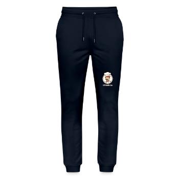 Kitchens Bull Cook - Stanley/Stella Mover Unisex Organic Jogging Trousers - navy - Front - Marisol (170cm) & Nik (191cm)