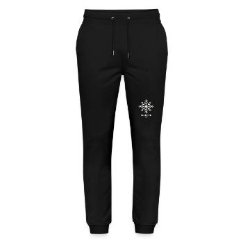 La neige arrive. - Pantalon de jogging bio MOVER Stanley/Stella unisexe - noir - Devant - Marisol (170cm) & Nik (191cm)