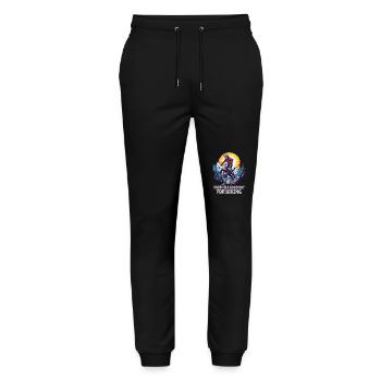 Journée parfaite pour le VTT de descente - Pantalon de jogging bio MOVER Stanley/Stella unisexe - noir - Devant - Marisol (170cm) & Nik (191cm)