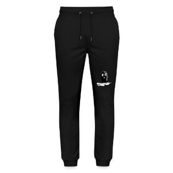 Cute Cartoon Inks Monster - Stanley/Stella Mover Unisex Organic Jogging Trousers - black - Front - Marisol (170cm) & Nik (191cm)