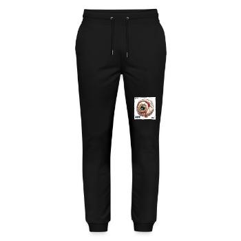 Un œil méchant et dégoûtant - Pantalon de jogging bio MOVER Stanley/Stella unisexe - noir - Devant - Marisol (170cm) & Nik (191cm)