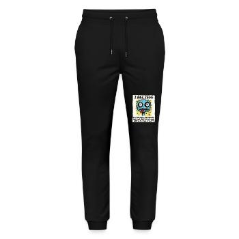 Religious believer doing nothing - Stanley/Stella Mover Unisex Organic Jogging Trousers - black - Front - Marisol (170cm) & Nik (191cm)