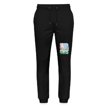 Candy Colored Road Cruiser Car - Stanley/Stella Mover Unisex Organic Jogging Trousers - black - Front - Marisol (170cm) & Nik (191cm)