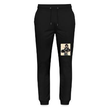 Anime Driver: Japanese JDM Car - Stanley/Stella Mover Unisex Organic Jogging Trousers - black - Front - Marisol (170cm) & Nik (191cm)