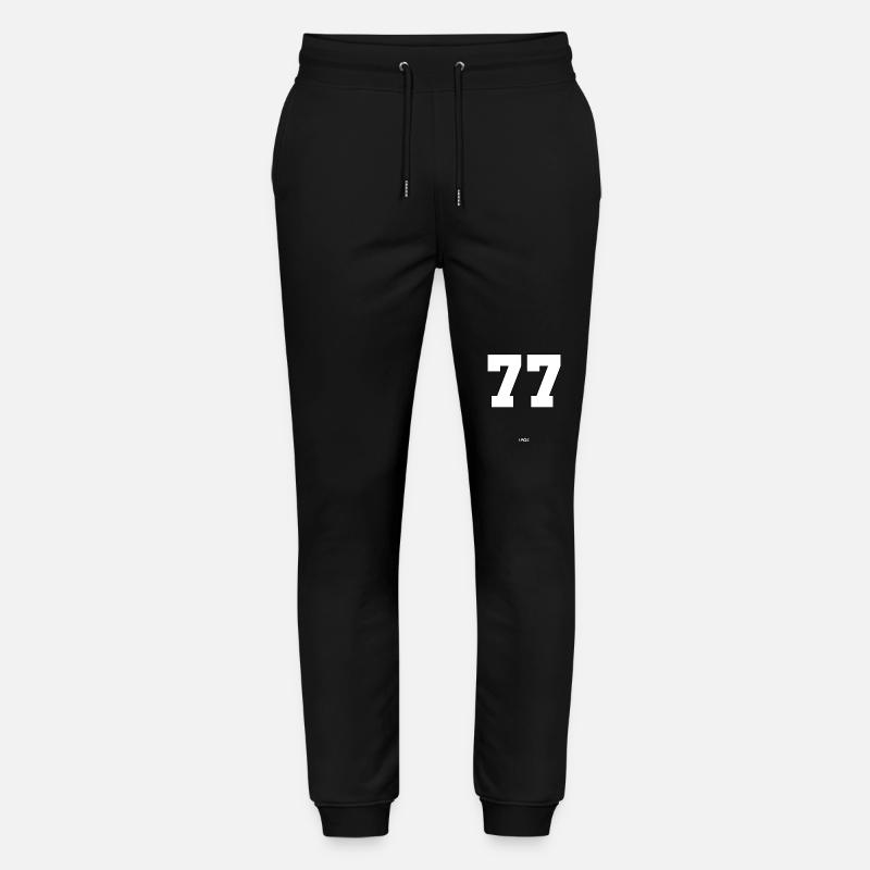 Die Nummer 77 - Stanley/Stella Unisex Bio Jogginghose Mover  - Schwarz