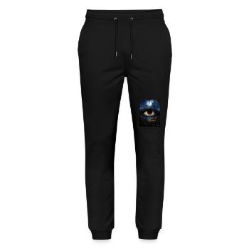 The blue-red eye of horror - Stanley/Stella Mover Unisex Organic Jogging Trousers - black - Front - Marisol (170cm) & Nik (191cm)