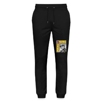 Manga Anime Motor Racer Girl - Stanley/Stella Mover Unisex Organic Jogging Trousers - black - Front - Marisol (170cm) & Nik (191cm)