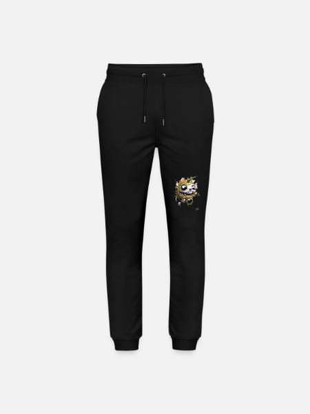 Zombified Skull: Zombie Pufferfish - Stanley/Stella Mover Unisex Organic Jogging Trousers - black