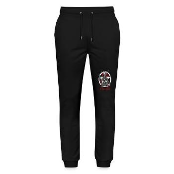 L'enfer Satan Baphomet - Pantalon de jogging bio MOVER Stanley/Stella unisexe - noir - Devant - Marisol (170cm) & Nik (191cm)