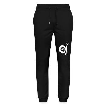 Oi Punk - Stanley/Stella Unisex Bio Jogginghose Mover  - Schwarz - Vorne - Marisol (170cm) & Nik (191cm)