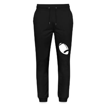 American Football - Stanley/Stella Unisex Bio Jogginghose Mover  - Schwarz - Vorne - Marisol (170cm) & Nik (191cm)