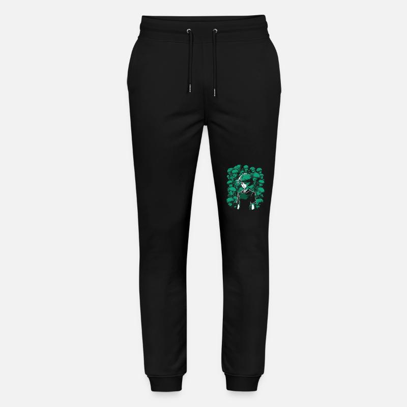 Totenkopf, Knochen und Cartoon-Mädchen - Stanley/Stella Unisex Bio Jogginghose Mover  - Schwarz