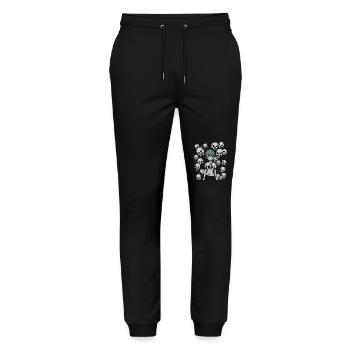 Skull, Bones and Cartoon Girl - Stanley/Stella Mover Unisex Organic Jogging Trousers - black - Front - Marisol (170cm) & Nik (191cm)