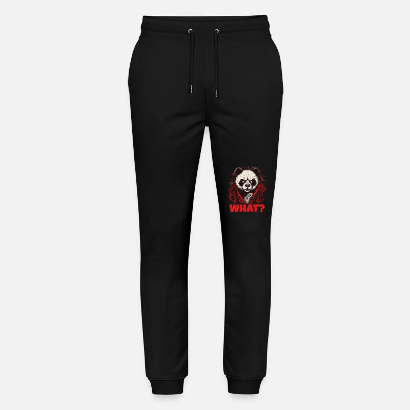 Wütender Pandabär - Stanley/Stella Unisex Bio Jogginghose Mover  - Schwarz