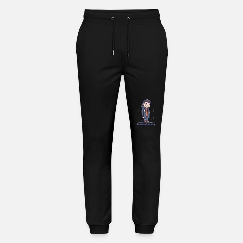 Nur positive Schwingungen - Stanley/Stella Unisex Bio Jogginghose Mover  - Schwarz