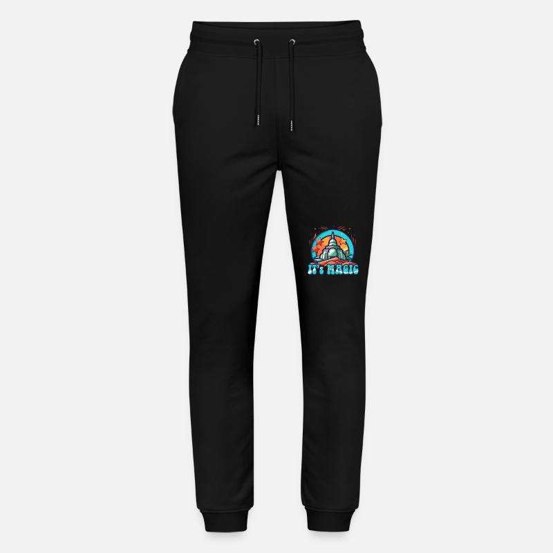 Magisches orientalisches Schloss - Stanley/Stella Unisex Bio Jogginghose Mover  - Schwarz