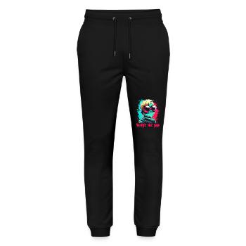 Cybernetic: Bridge between frog and human - Stanley/Stella Mover Unisex Organic Jogging Trousers - black - Front - Marisol (170cm) & Nik (191cm)
