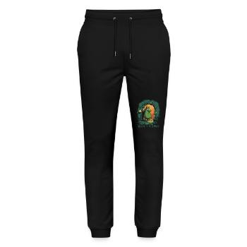 Willkommen in meinem Verlies: Lustiges Wesen - Stanley/Stella Unisex Bio Jogginghose Mover  - Schwarz - Vorne - Marisol (170cm) & Nik (191cm)