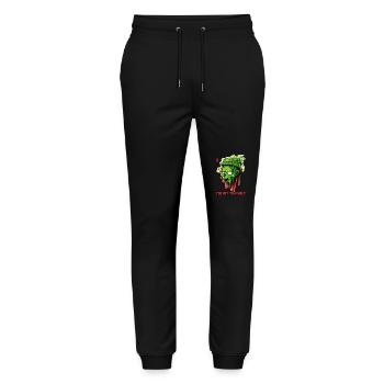 Too Hot to Handle: A melting zombie - Stanley/Stella Mover Unisex Organic Jogging Trousers - black - Front - Marisol (170cm) & Nik (191cm)