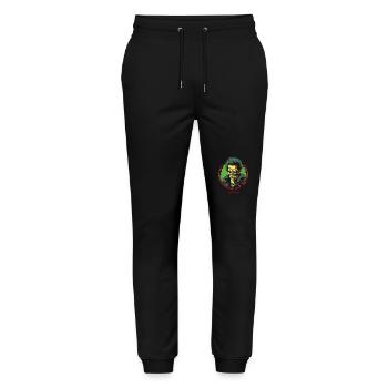 Emblems of the horror zombie genre - Stanley/Stella Mover Unisex Organic Jogging Trousers - black - Front - Marisol (170cm) & Nik (191cm)