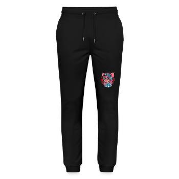 Cute Adorable Anime Pig Girl - Stanley/Stella Mover Unisex Organic Jogging Trousers - black - Front - Marisol (170cm) & Nik (191cm)