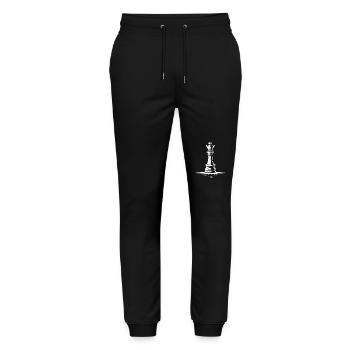 King of Chess - Stanley/Stella Mover Unisex Organic Jogging Trousers - black - Front - Marisol (170cm) & Nik (191cm)