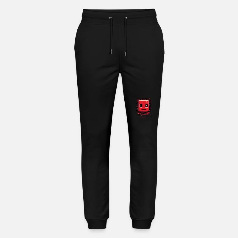 Surface fissurée : Visage de robot - Pantalon de jogging bio MOVER Stanley/Stella unisexe - noir